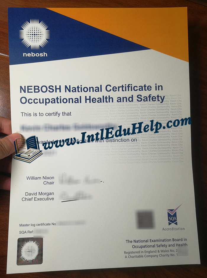 NEBOSH certificate
