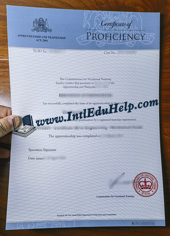 NSW Certificate of Proficiency