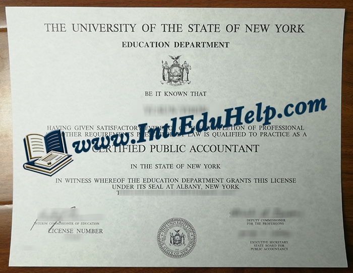 New York CPA certificate