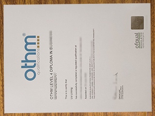 OTHM certificate