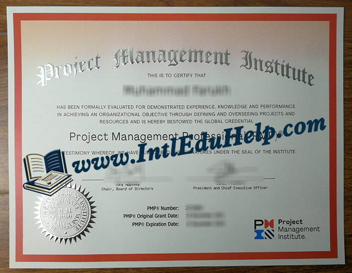 PMP certificate
