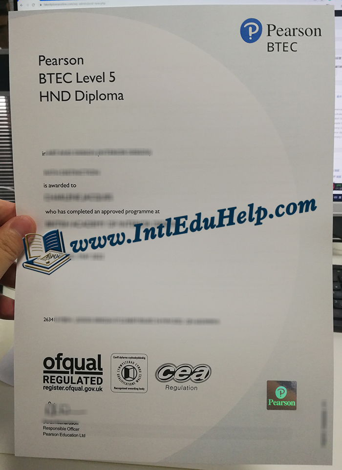 Pearson BTEC Higher National Diploma