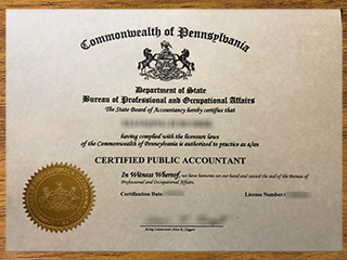 Pennsylvania CPA license