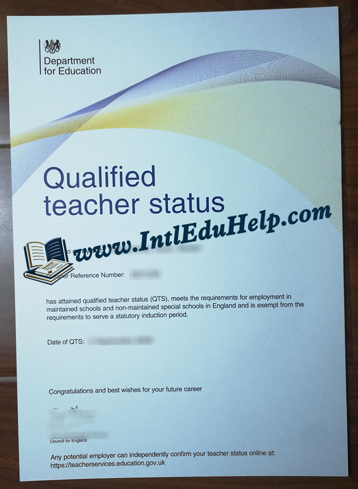 QTS certificate