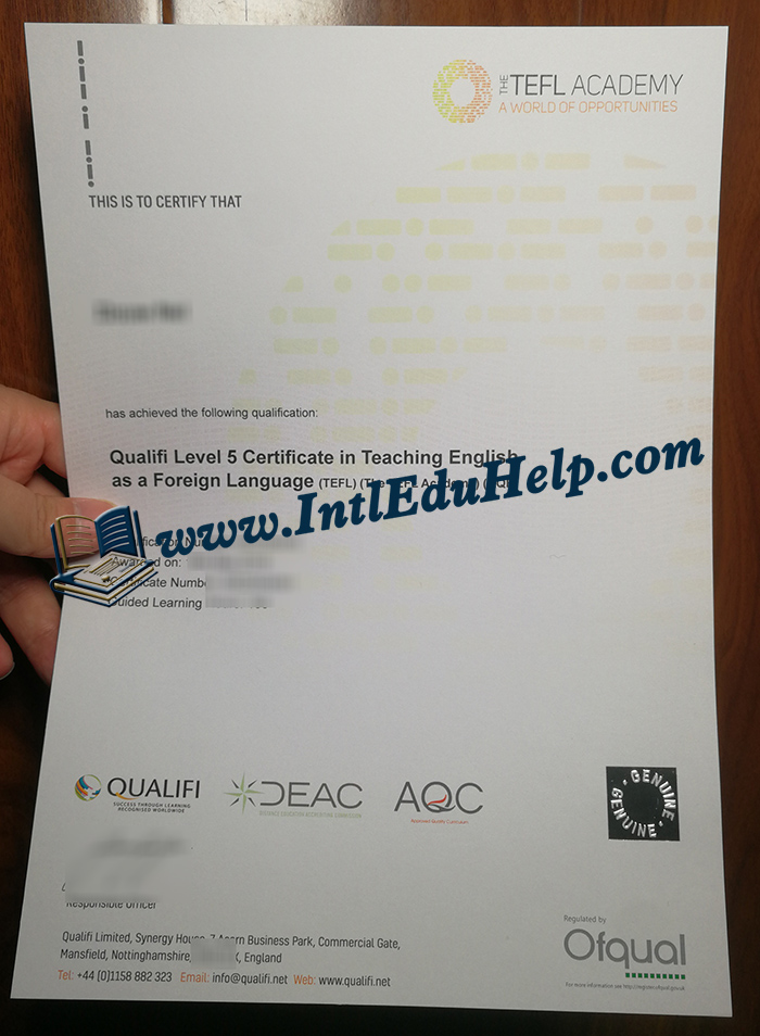 Qualifi Level 5 TEFL Certificate