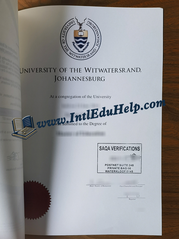 SAQA certificate for degree