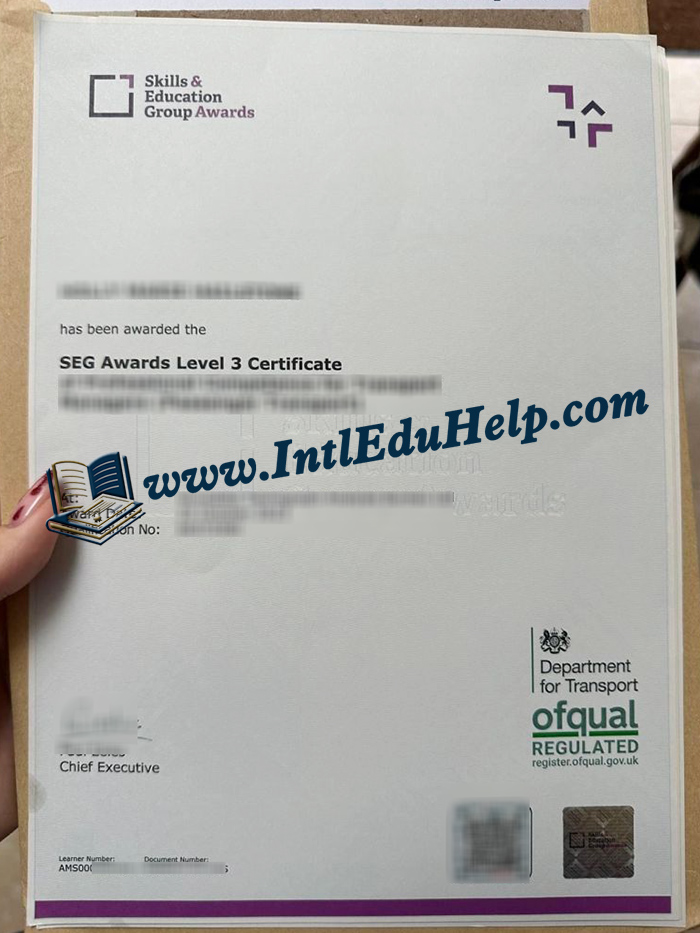 SEG certificate