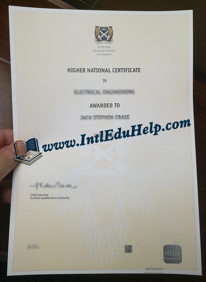 SQA Higher National Certificate