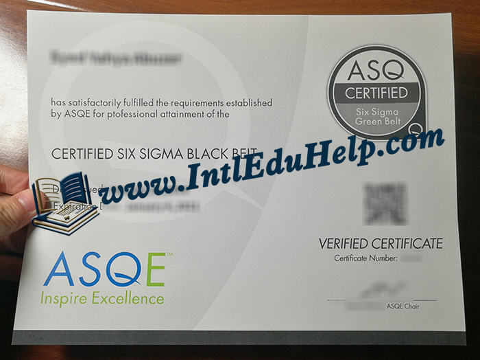 Six Sigma Black Belt Certificate