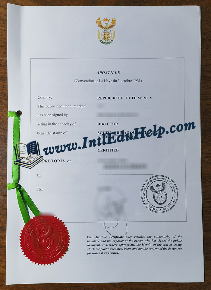 South Africa apostille