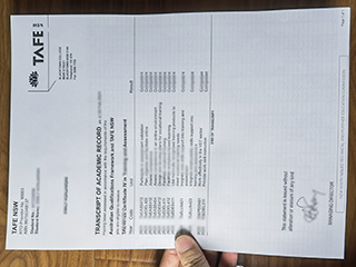 TAFE NSW official transcript