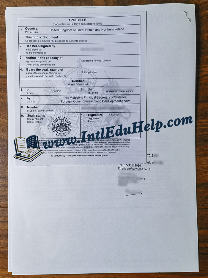 UK apostille