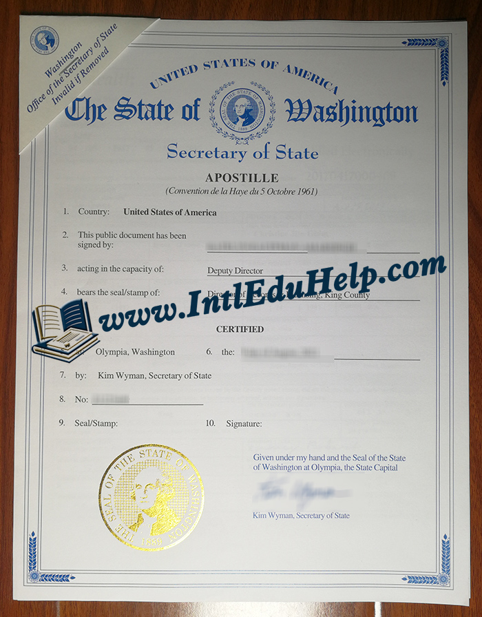 Washington apostille