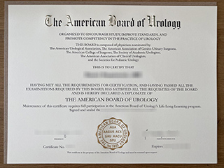 American Board of Urology certification