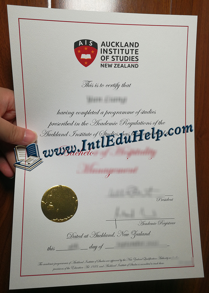 Auckland Institute of Studies diploma