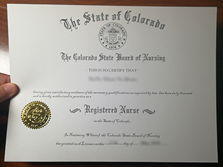Colorado RN certificate