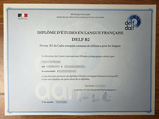 DELF B2 certification