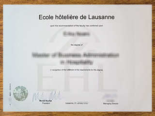 Ecole Hôtelière de Lausanne degree