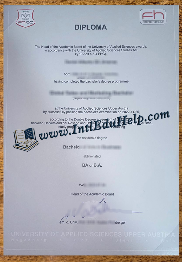FH Oberösterreich diploma