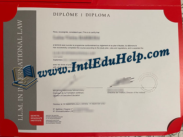 Geneva Graduate Institute diploma