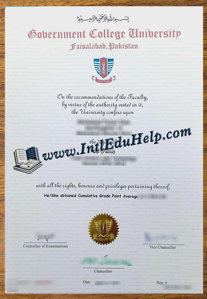 Government College University Faisalabad diploma