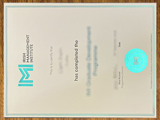 Irish Management Institute certificate