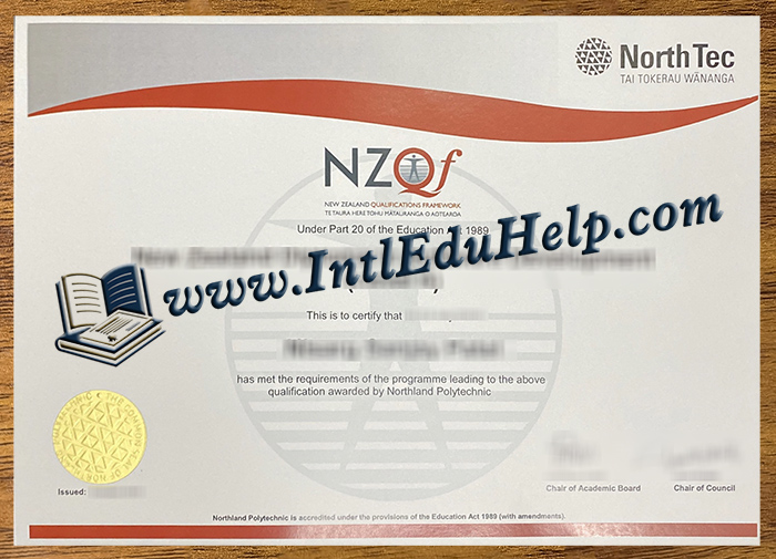 NorthTec diploma