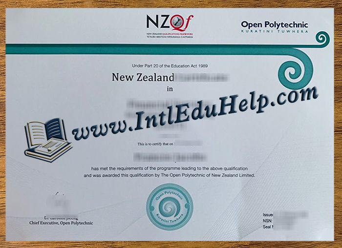 Open Polytechnic of New Zealand diploma