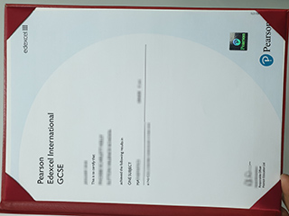 Edexcel International GCSE certificate