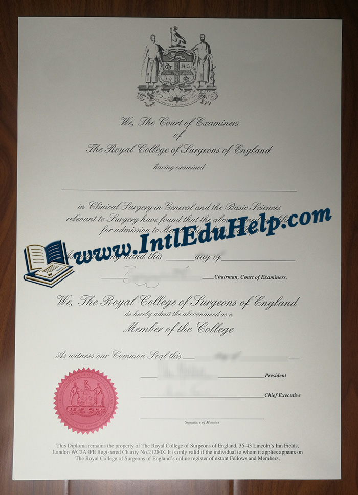 Royal College of Physicians of Edinburgh certificate
