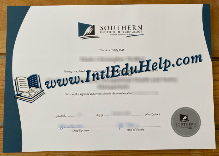 Southern Institute of Technology diploma
