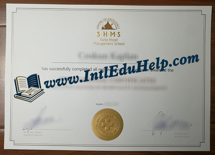 Swiss Hotel Management School diploma