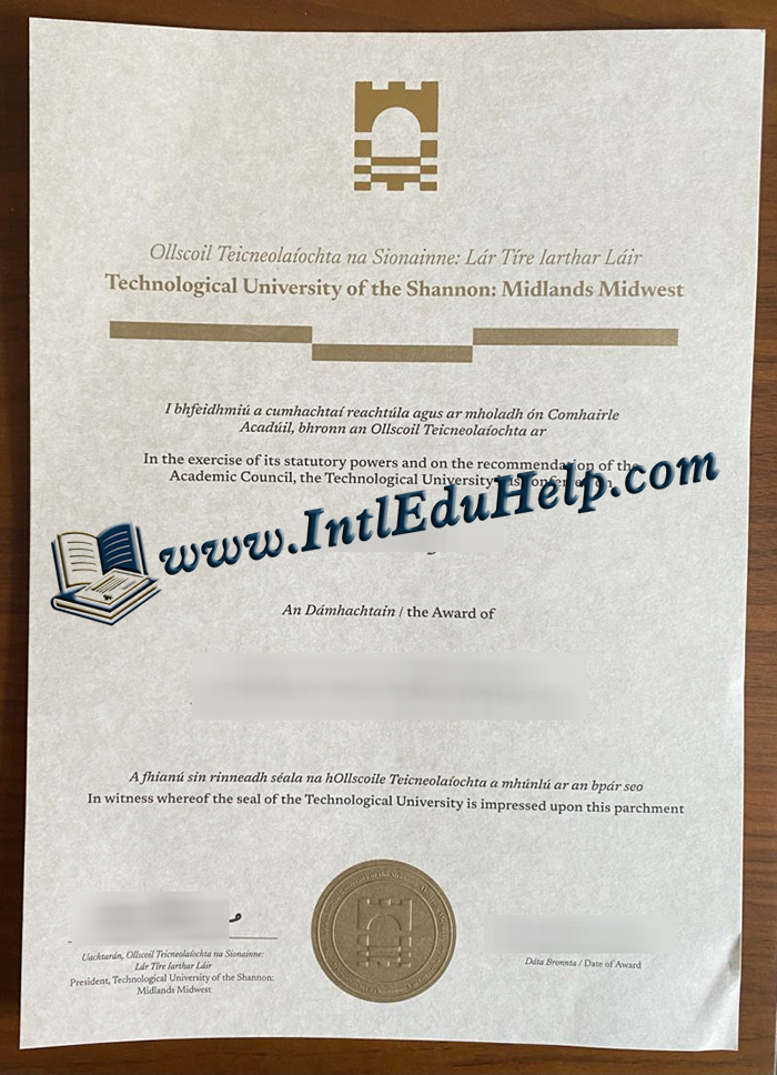 Technological University of the Shannon diploma