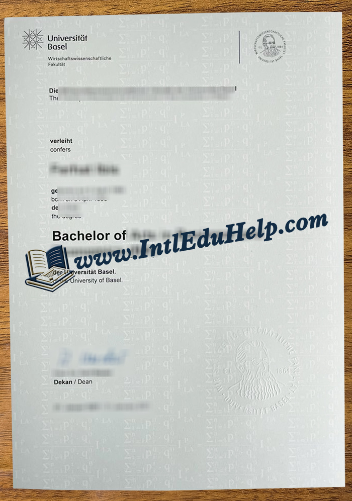 Universität Basel diploma