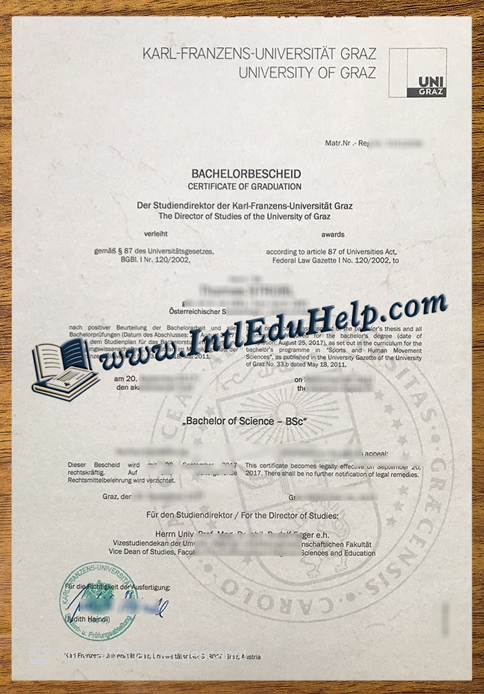 Universität Graz diploma
