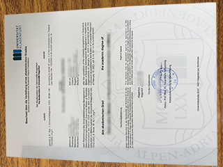 Universität Klagenfurt degree