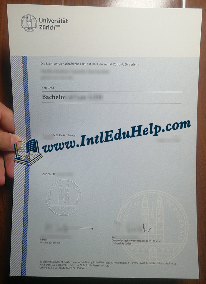 Universität Zürich diploma