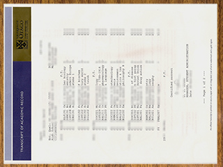 University of Otago official transcript