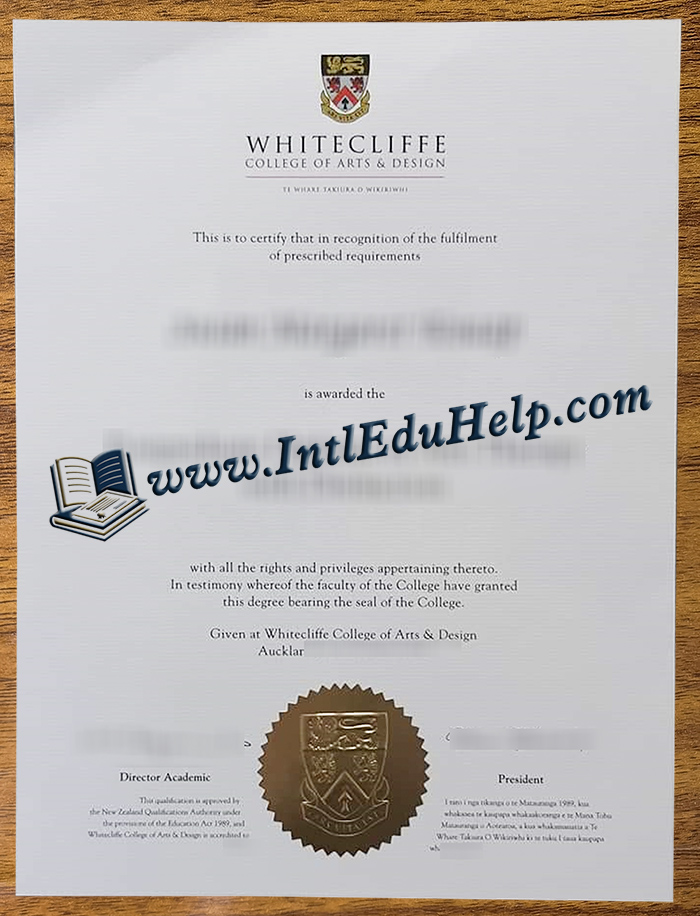 Whitecliffe College of Arts and Design diploma