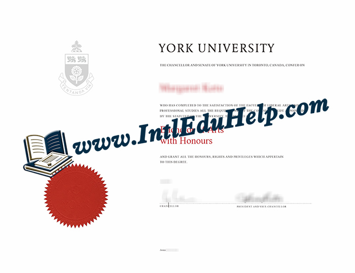 York University degree PDF