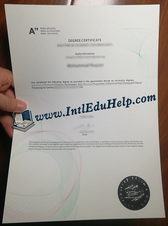 Aalto University diploma