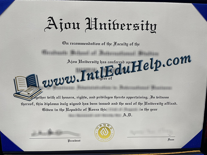 Ajou University diploma