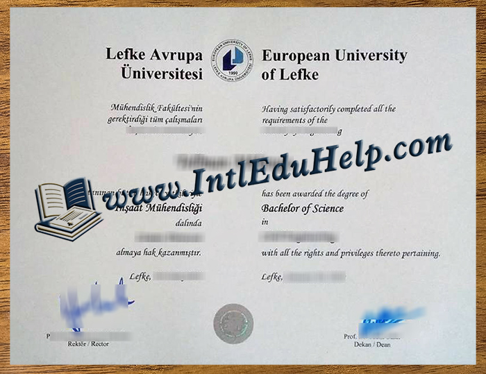 European University of Lefke diploma
