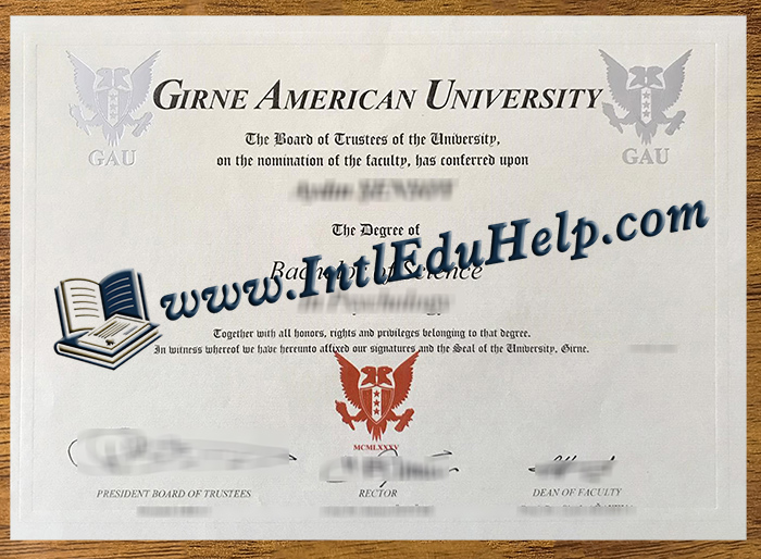 Girne American University diploma