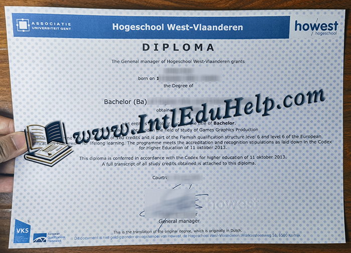 Hogeschool West-Vlaanderen diploma