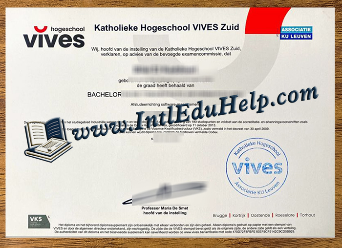 Hogeschool VIVES diploma