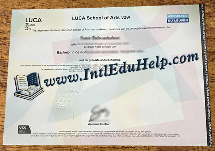 LUCA School of Arts diploma