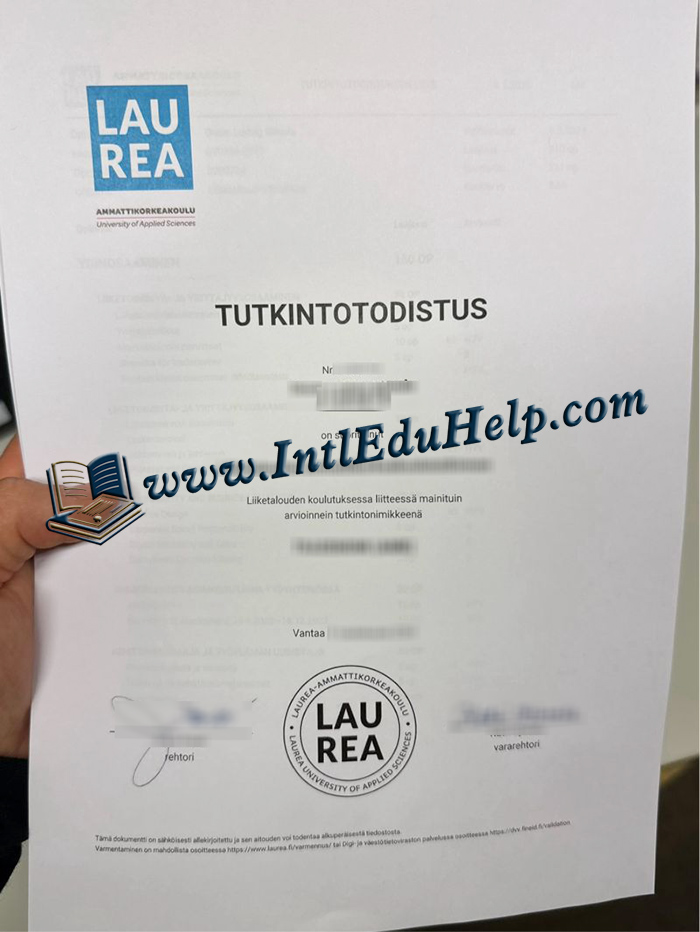 Laurea University of Applied Sciences diploma