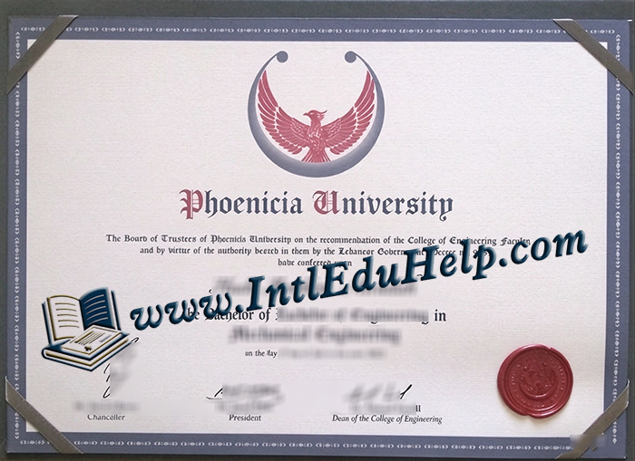 Phoenicia University diploma