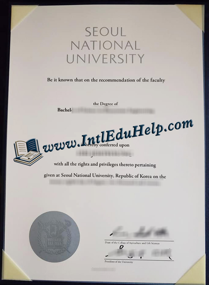 Seoul National University diploma